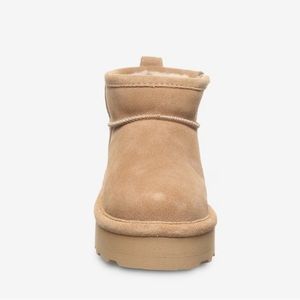 Girls platform bear paw boots